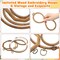 9 Pcs Large Embroidery Hoop Frame Decorative Imitated Wood Display Frame(Mixed Shape)